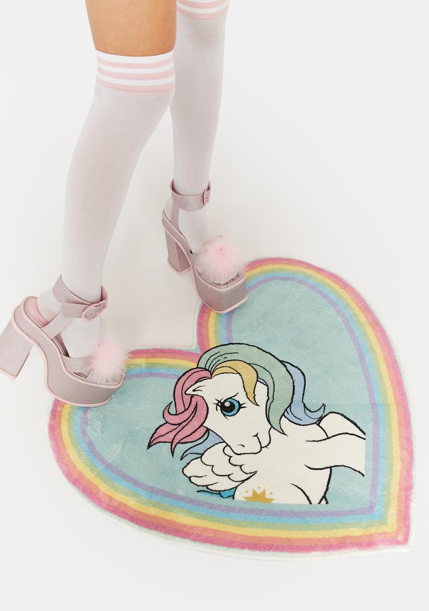 Dolls Kill x My Little Pony Starshine Heart Rug - Rainbow