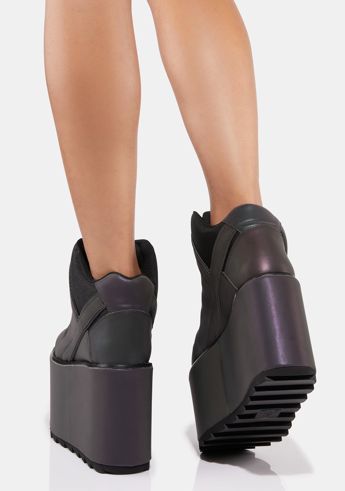 YRU Reflective Platform Sneakers – Dolls Kill