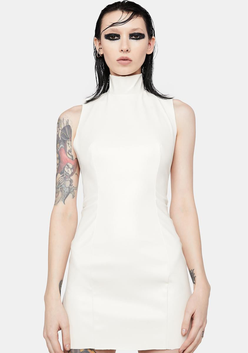 Vinyl deals dress white