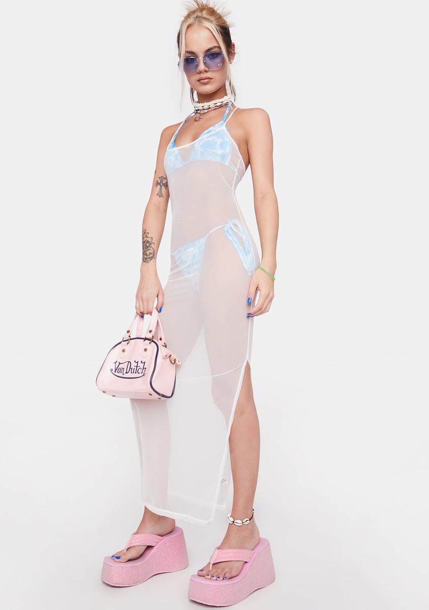 Festival Beach Sheer Maxi Dress - White  Dolls Kill