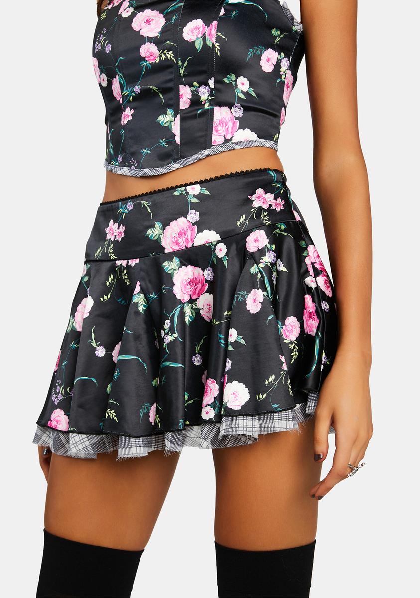 Misfit Tendencies Satin Mini Skirt dELiA*s by Dolls Kill,New Products : American Fashion Style Bags On Sale