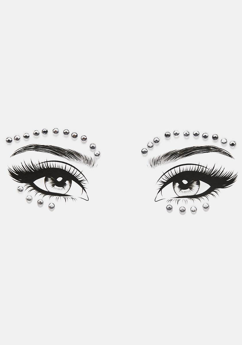 Rhinestone Eye Gem Pack - White – Dolls Kill