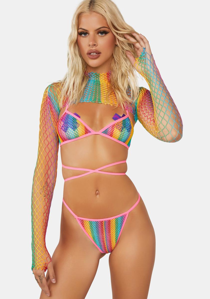 Dream In Colors Bodystocking Set,New Products : American Fashion Style Bags On Sale