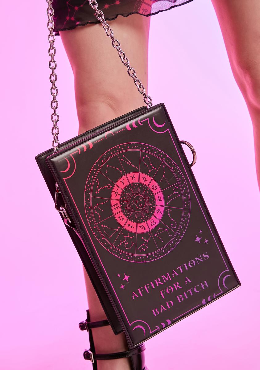 Affirmations Love Language Crossbody Bag HOROSCOPEZ,All Products : American Fashion Style Bags On Sale
