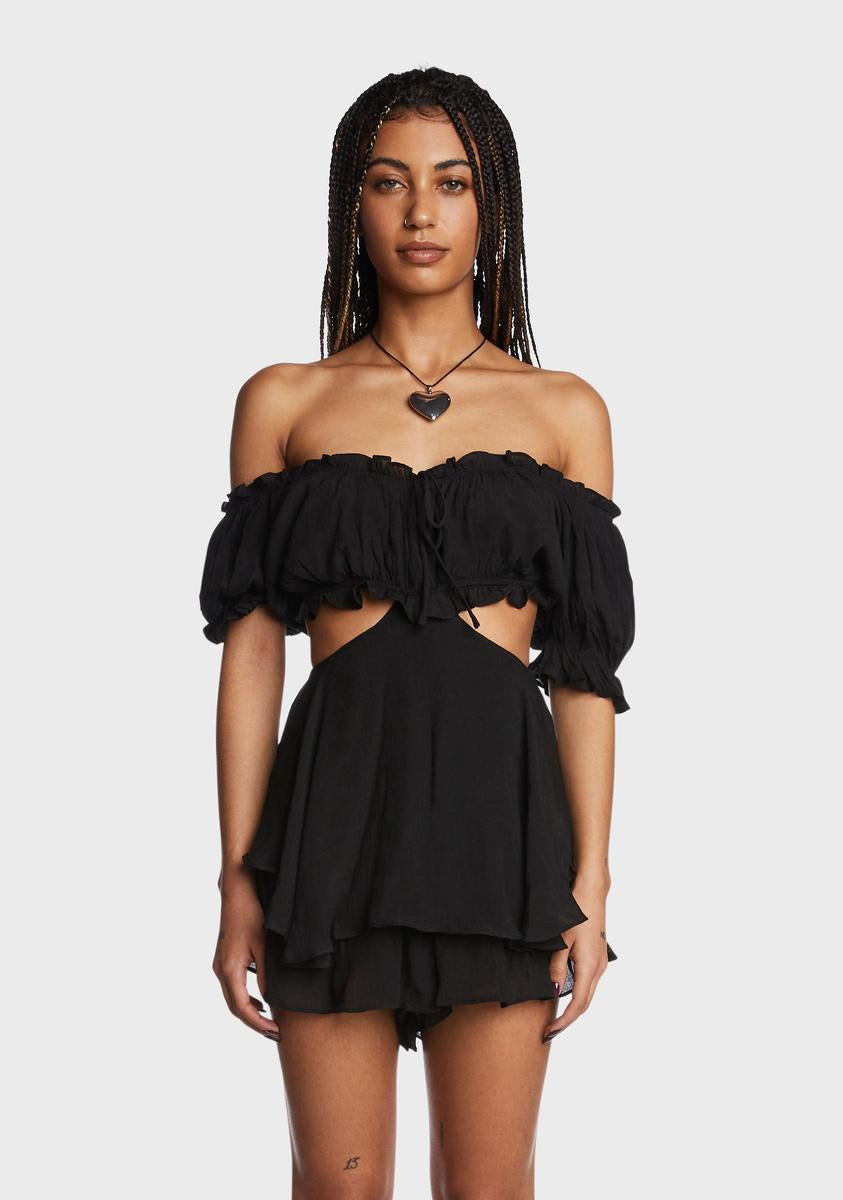 Meet Cute Ruffled Romper,New Products : American Fashion Style Bags On Sale Meet Cute Ruffled Romper,New Products : American Fashion Style Bags On Sale