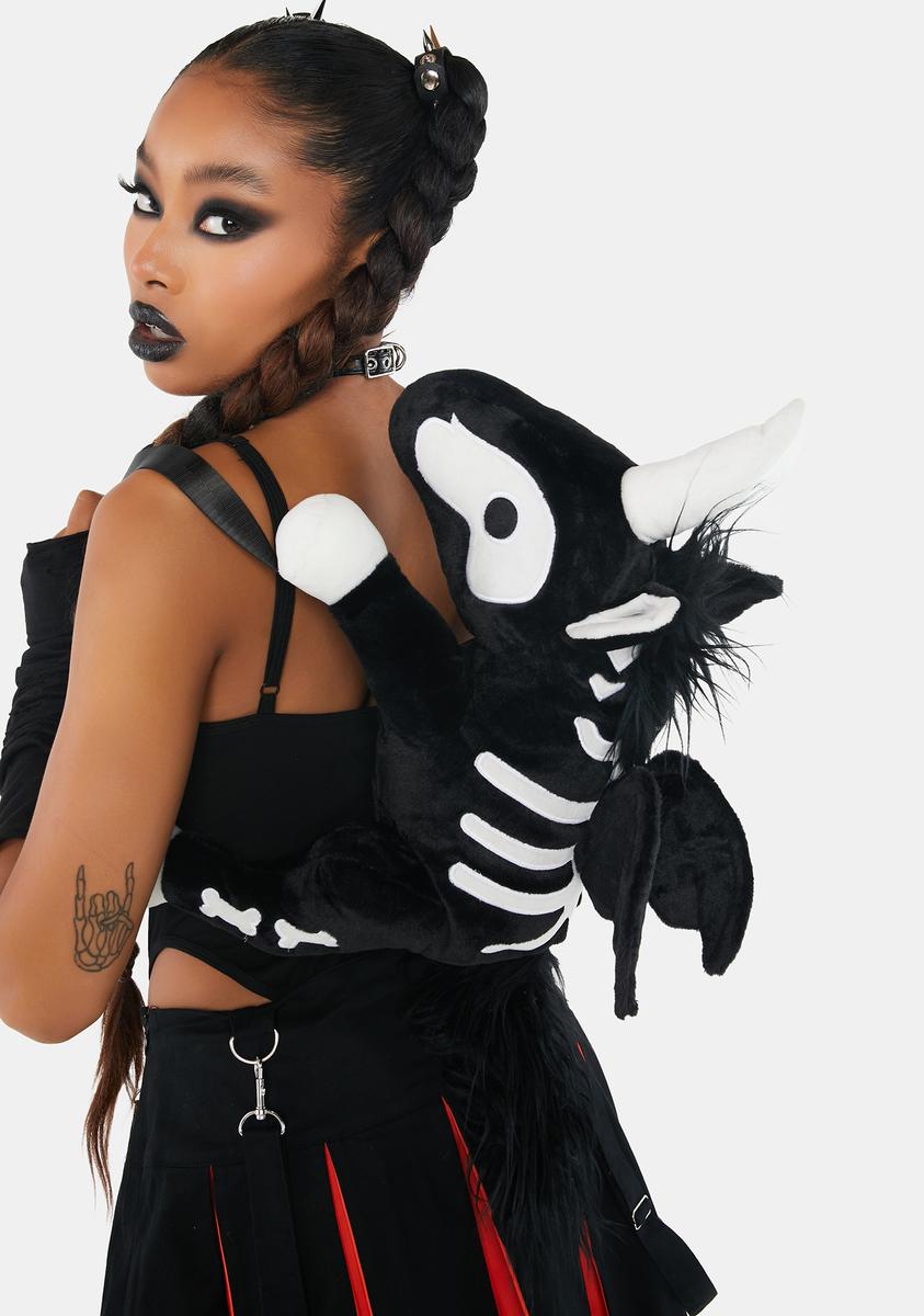 Gothic Skeleton Plush Backpack – Kirakira World