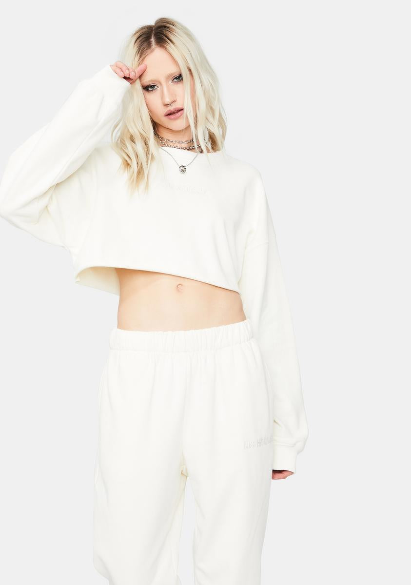 Business Casual Cropped Joggers Set,All Products : American Fashion Style Bags On Sale