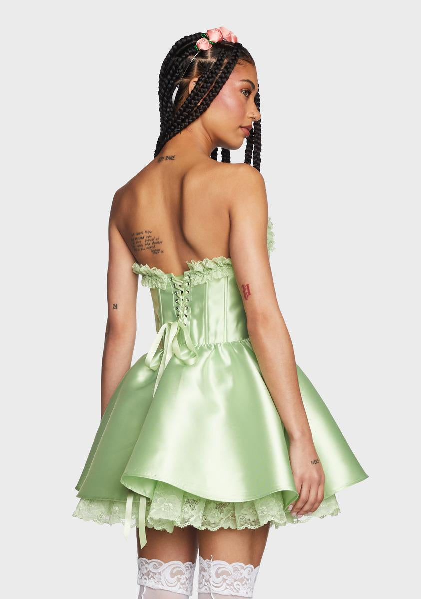 green corset dress costume Buy Dark Green Corset Drape Gown With Embroidered Cape| KALKI Fashion USA main image 1