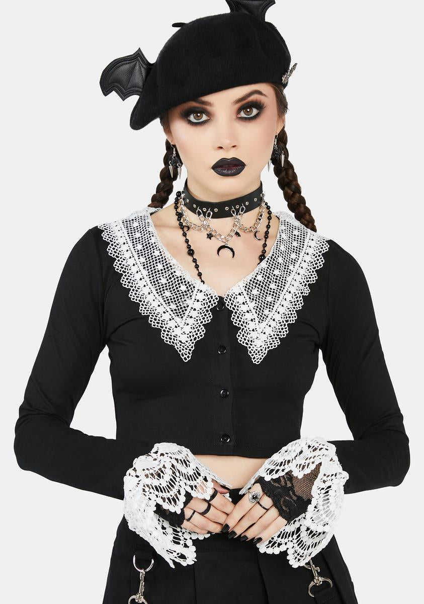 Just My Type Lace Collared Top The Grave Girls,New Products : American Fashion Style Bags On Sale Just My Type Lace Collared Top The Grave Girls,New Products : American Fashion Style Bags On Sale