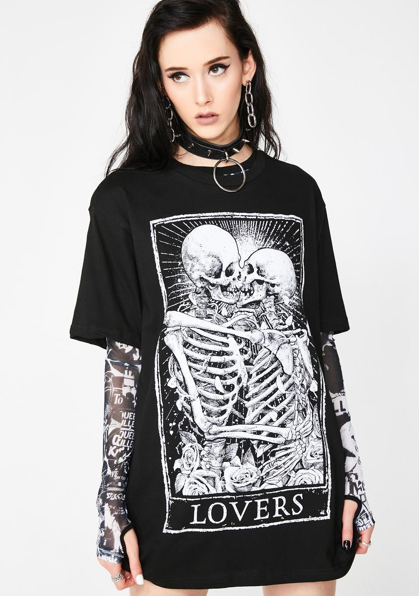 Mortus Viventi Lovers T-Shirt – Dolls Kill