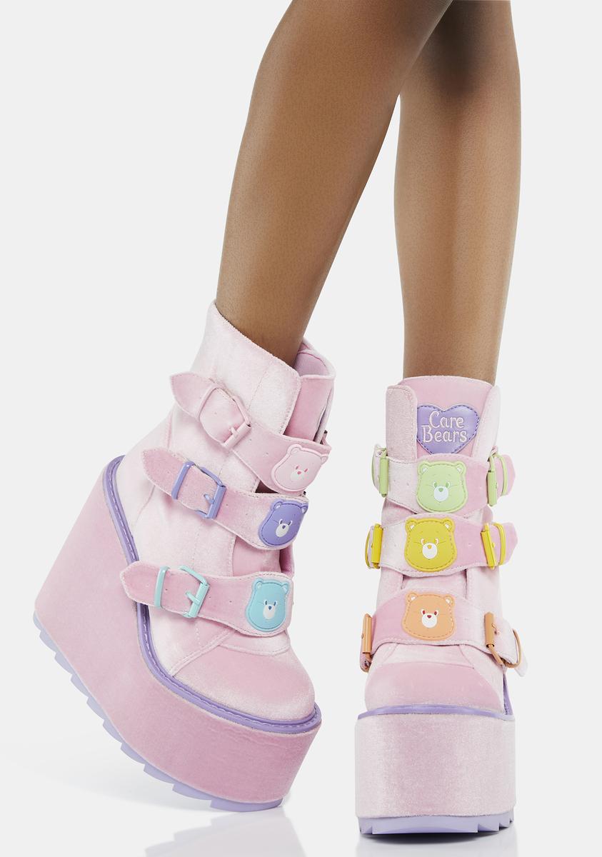 Pink Velvet Dune Lo Care Bears Boots Y.R.U.,Specials : American Fashion Style Bags On Sale