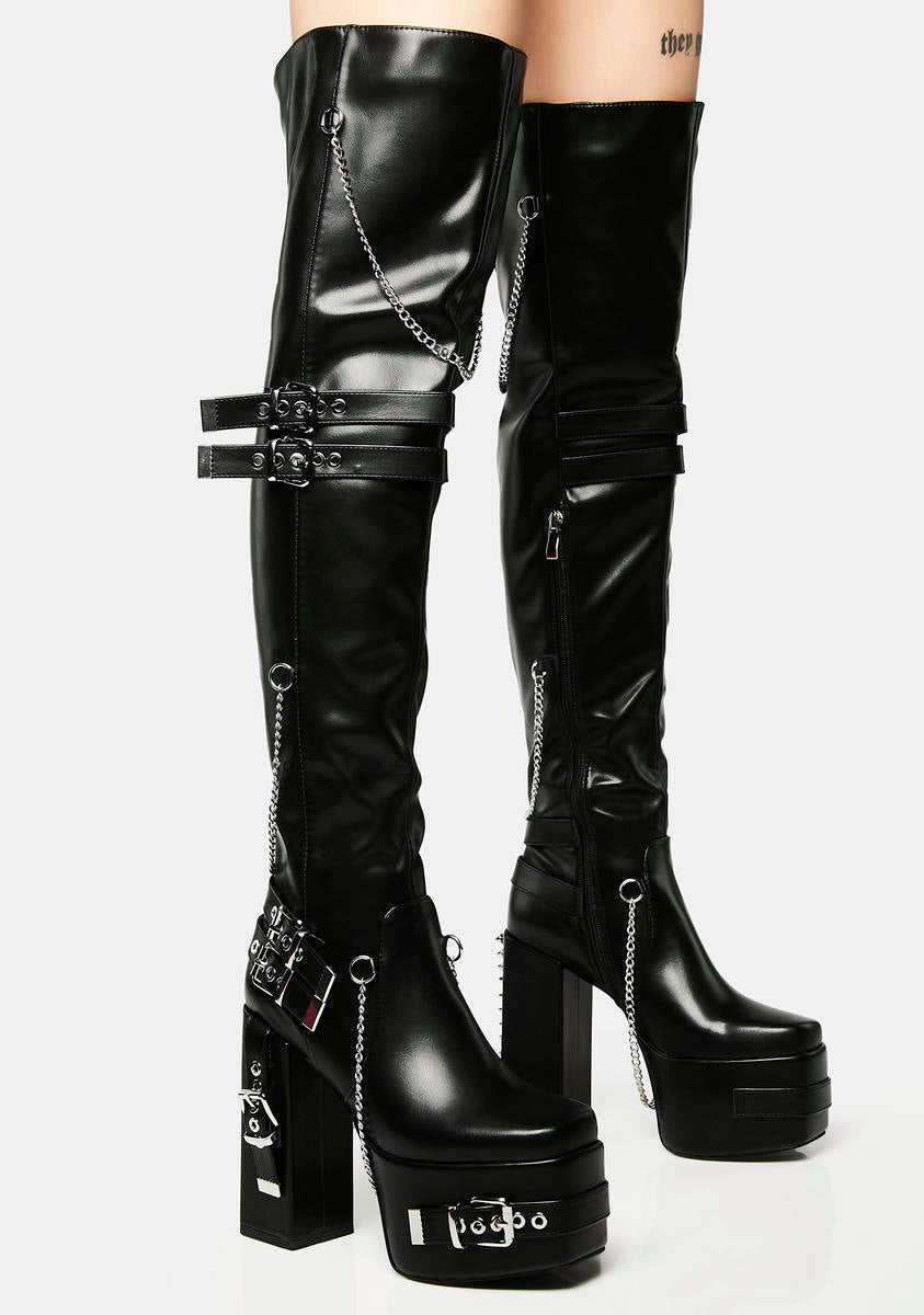 Captivate Buckled Platform Boots AZALEA WANG,New Products : American Fashion Style Bags On Sale Captivate Buckled Platform Boots AZALEA WANG,New Products : American Fashion Style Bags On Sale