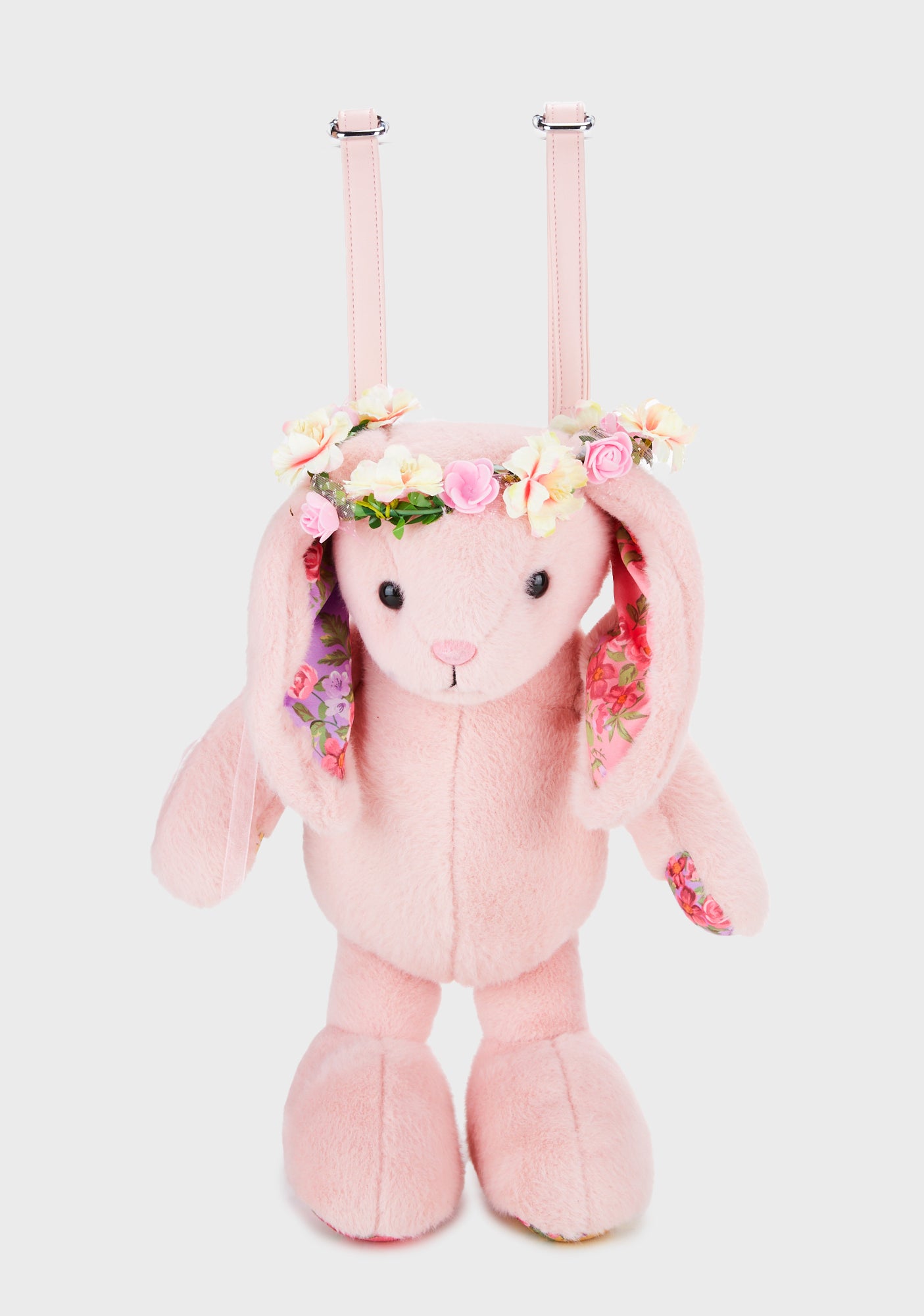 Sugar Thrillz Faux Fur Floral Crown Bunny Backpack - Pink – Dolls Kill