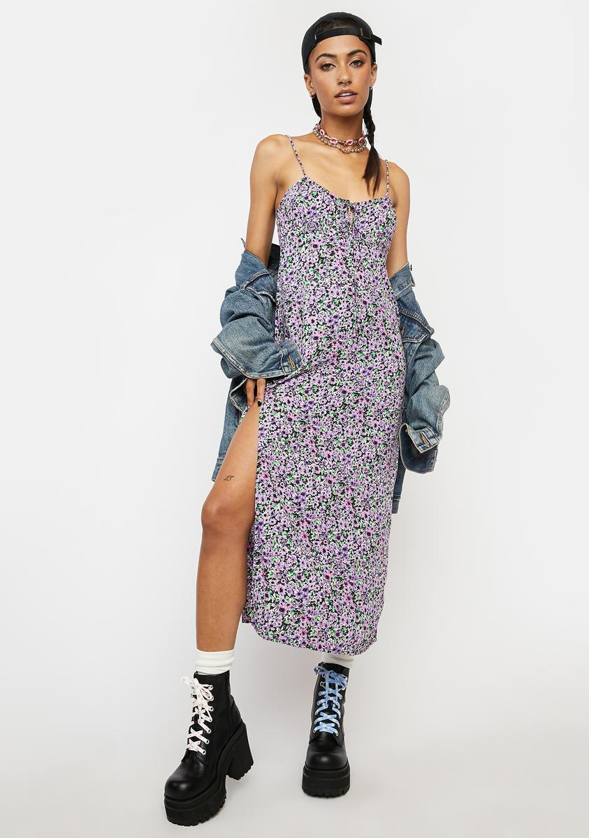 motel cypress midi dress Motel Lilac Blossom Cypress Midi Dress – Dolls Kill