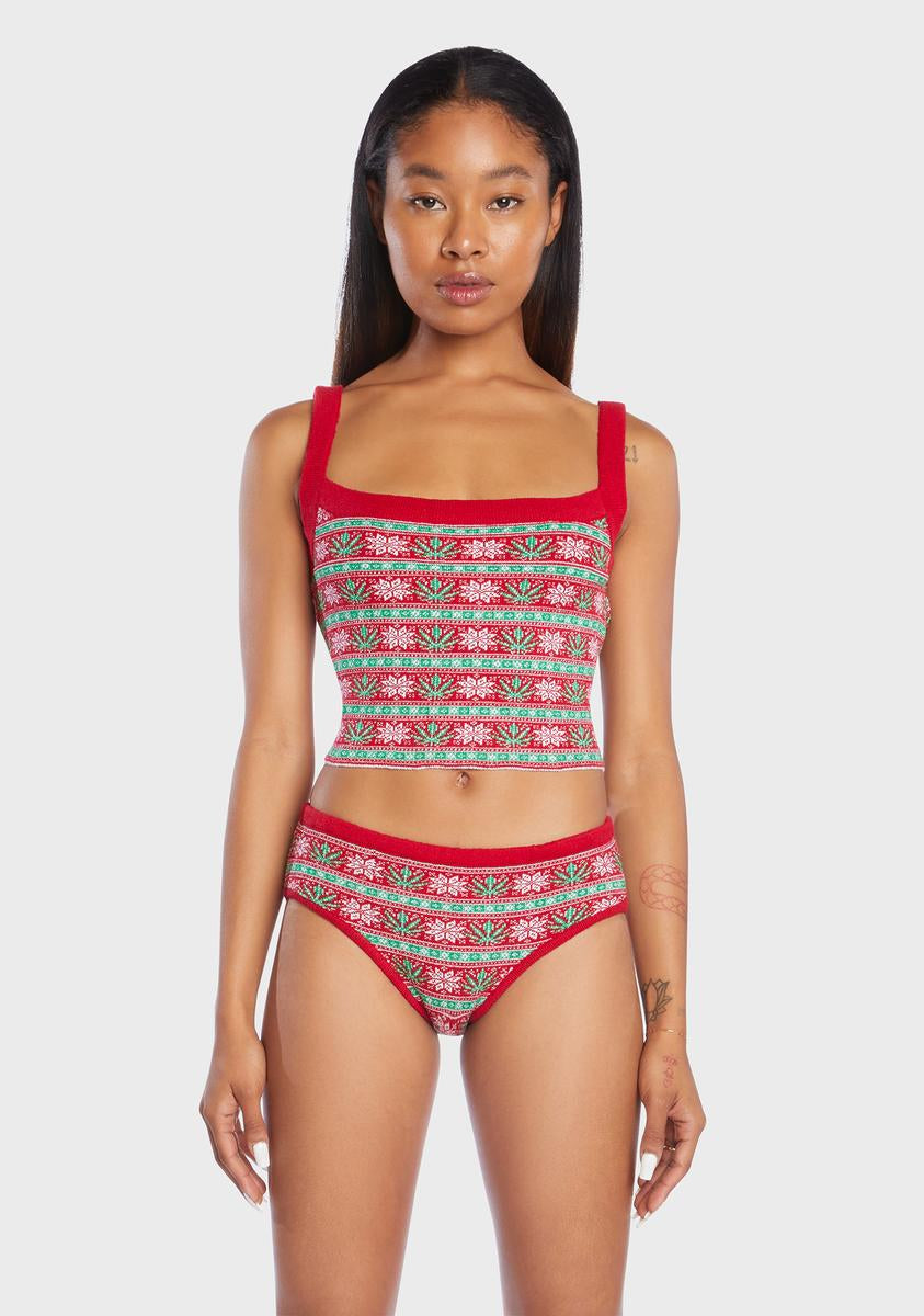Xmas Weed Cami Knitty Kitty,New Products : American Fashion Style Bags On Sale