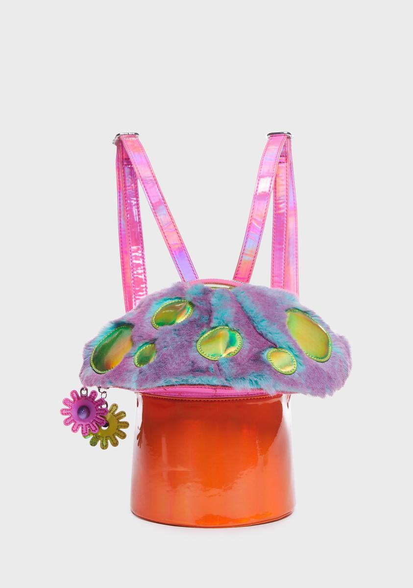 Current Mood Mushroom Holographic Novelty Backpack