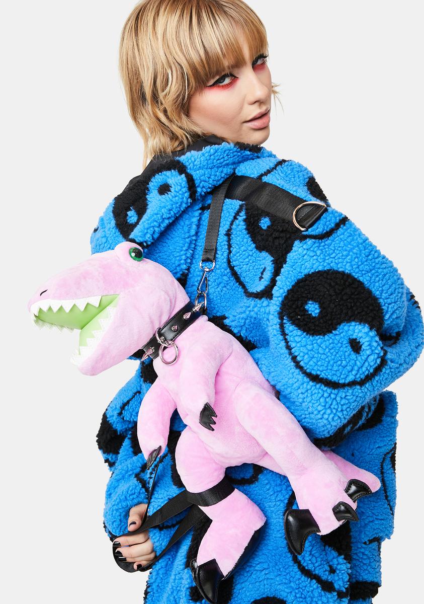 Current Mood Dinosaur Plush Mini Backpack - Pink – Dolls Kill