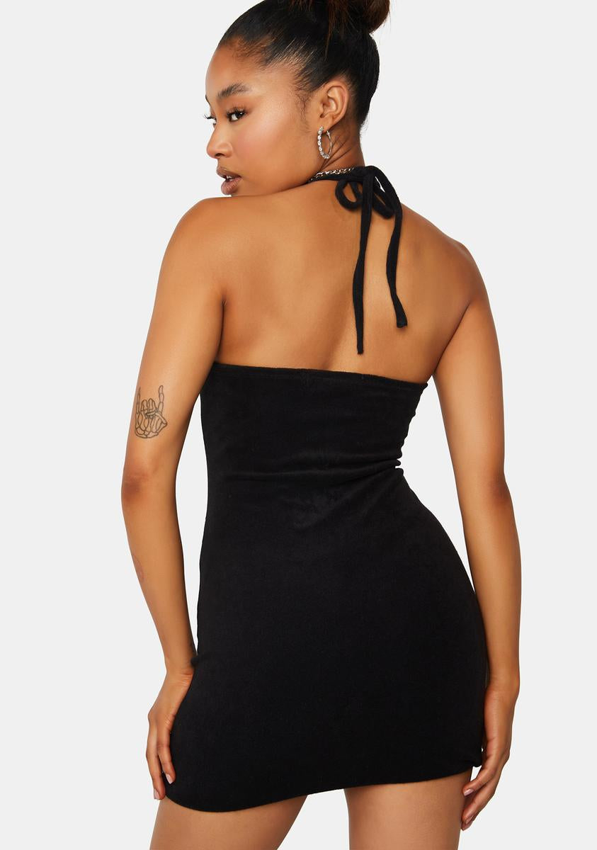juicy couture halter dress Juicy Couture Halter Mini Dress