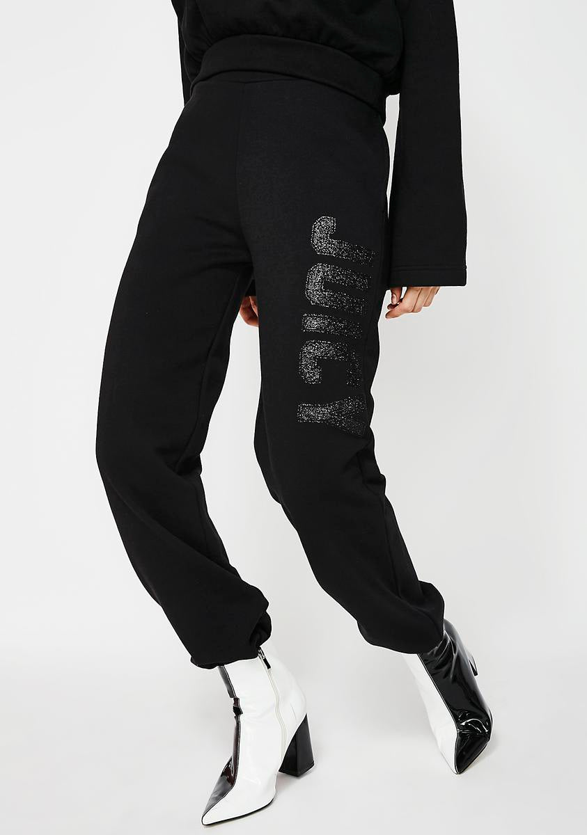 09 Glitter Logo Fleece Pants JUICY COUTURE,All Products : American Fashion Style Bags On Sale