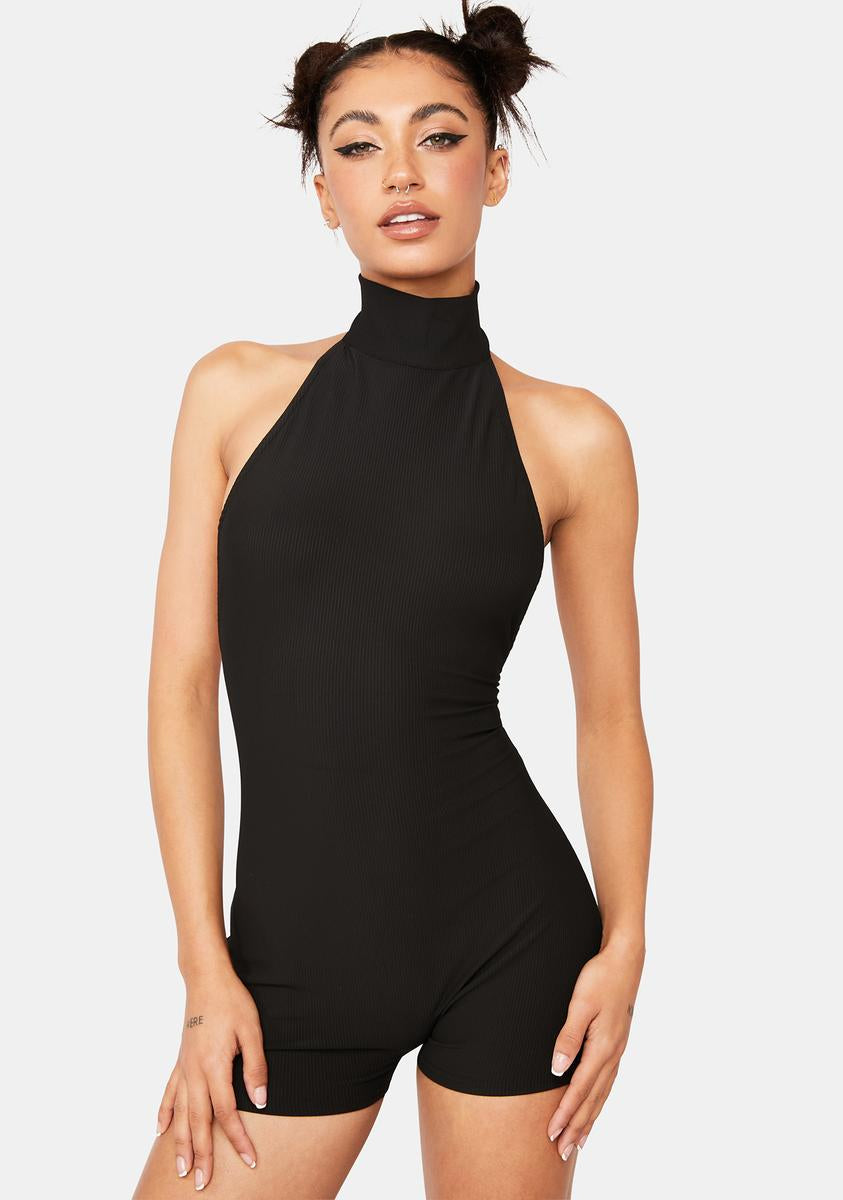 Annie Ribbed Open Back Romper Edikted,All Products : American Fashion Style Bags On Sale
