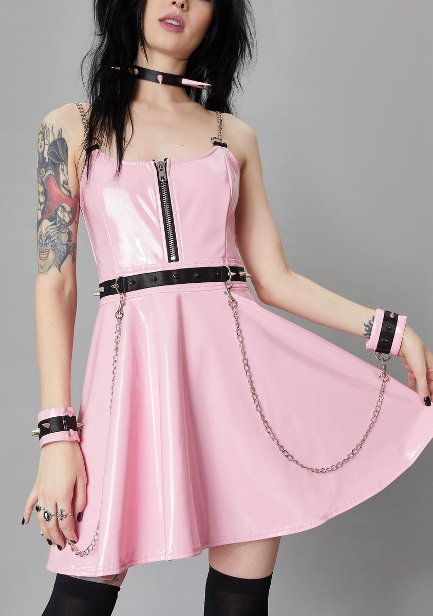 Widow PVC Handcuff Bondage Dress