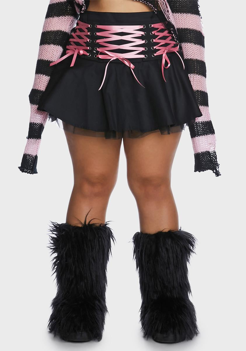 Plus Sweet Bloodline Lace-Up Skirt The Grave Girls,Specials : American Fashion Style Bags On Sale Plus Sweet Bloodline Lace-Up Skirt The Grave Girls,Specials : American Fashion Style Bags On Sale