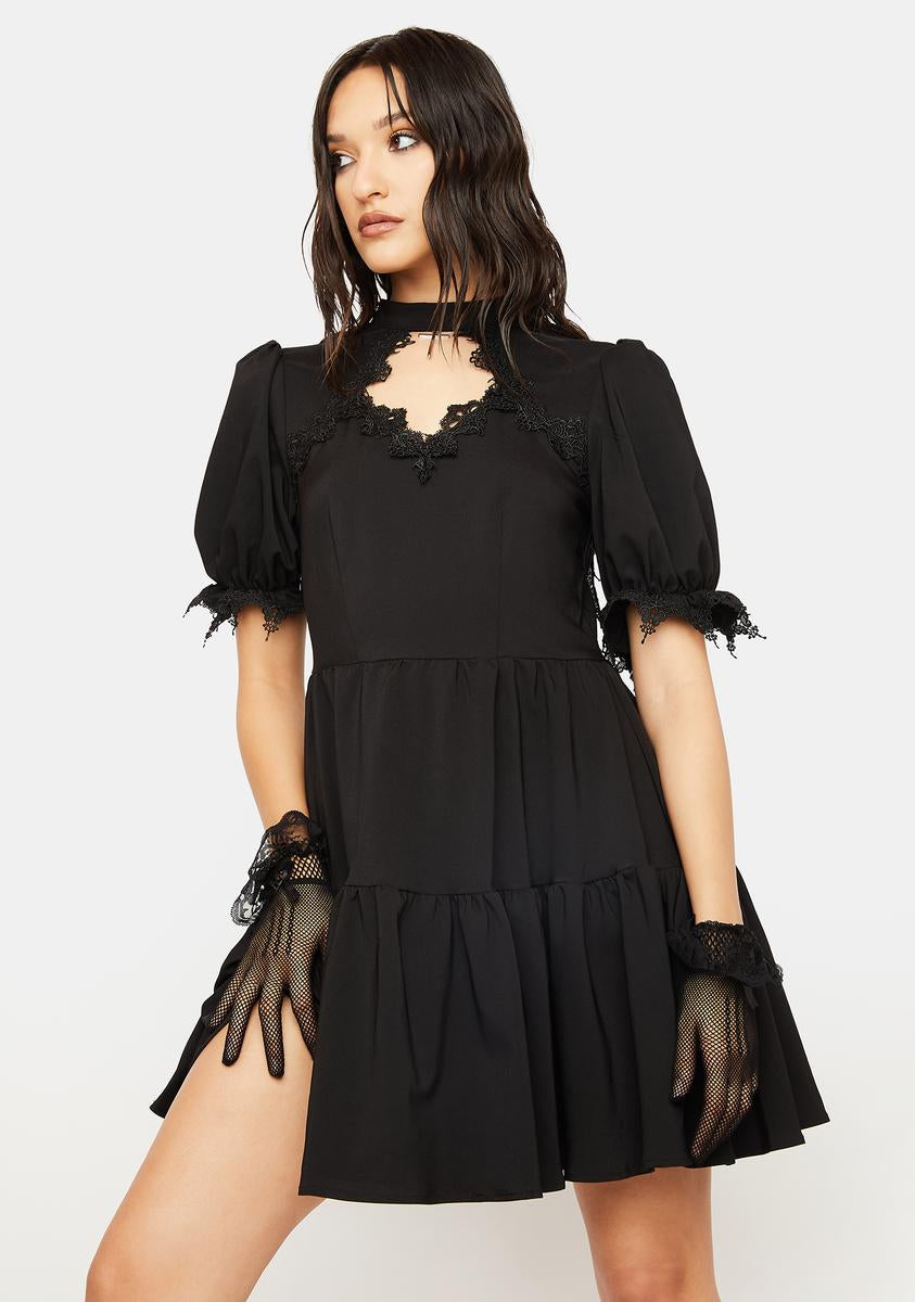 angel wings mini dress (black) Treaturself angel wings mini dress