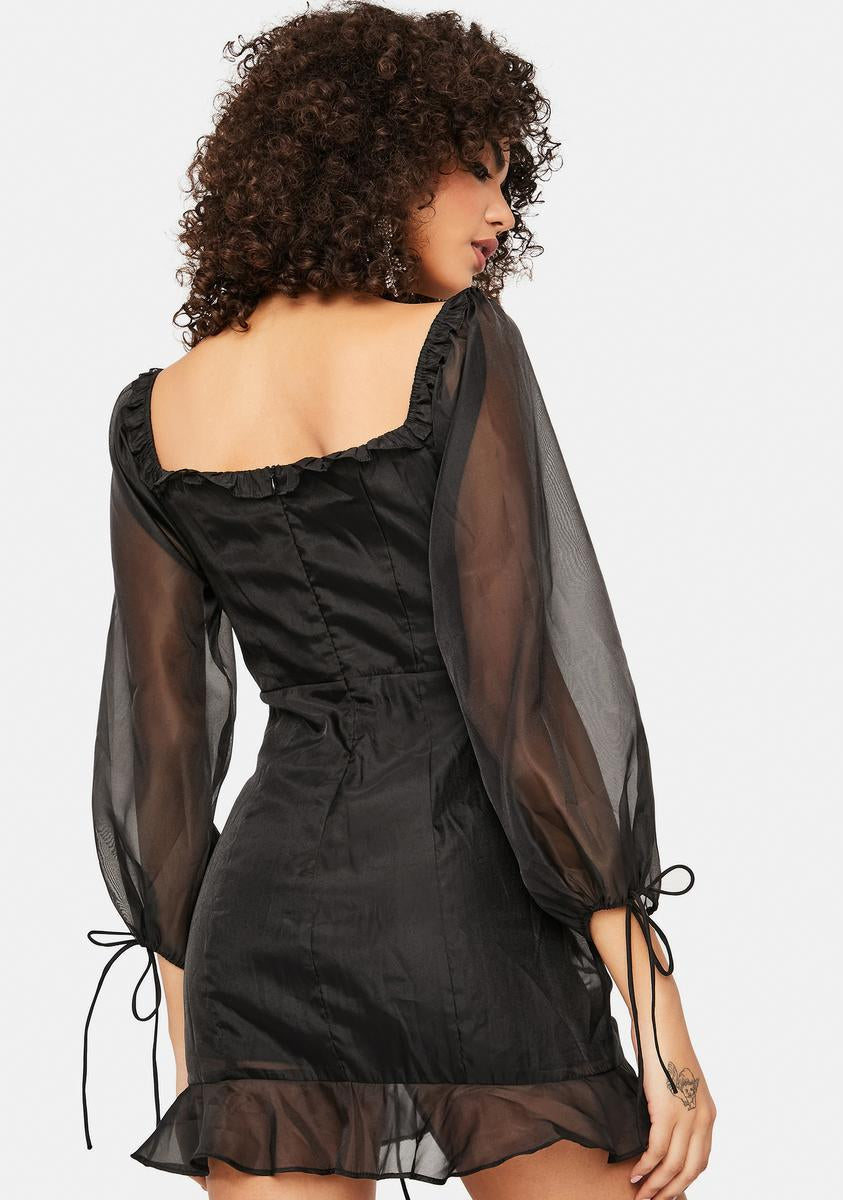 Edge Of Glory Organza Ruched Mini Dress Edge Of Glory Organza Ruched Mini Dress