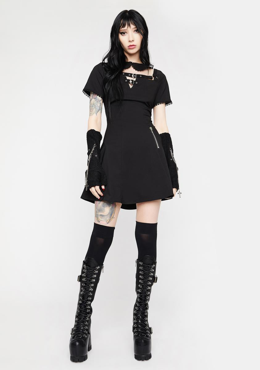 Dark In Love Punk Locomotive Rebel Dress – Dolls Kill