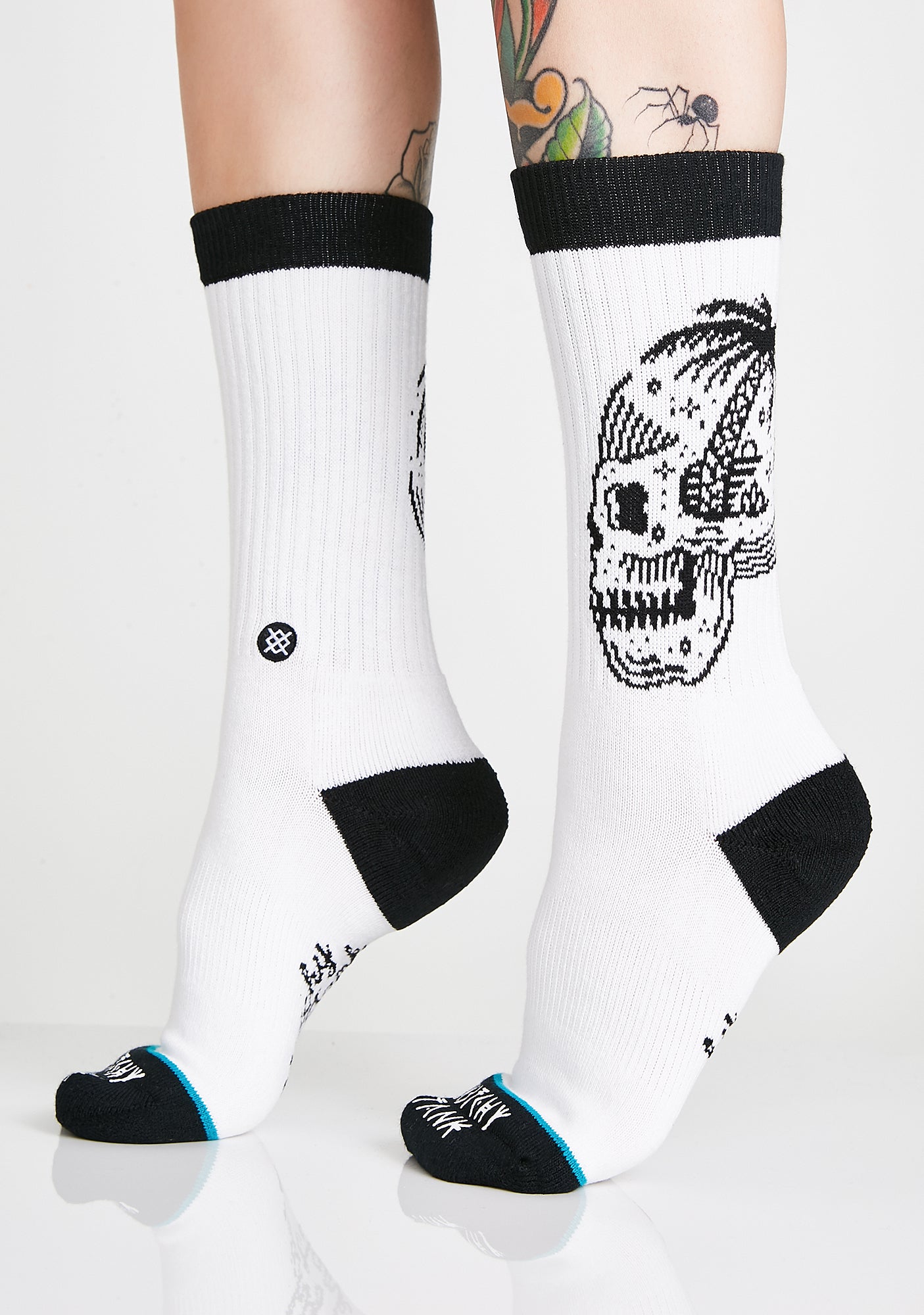 Skull Palm Crew Socks – Dolls Kill