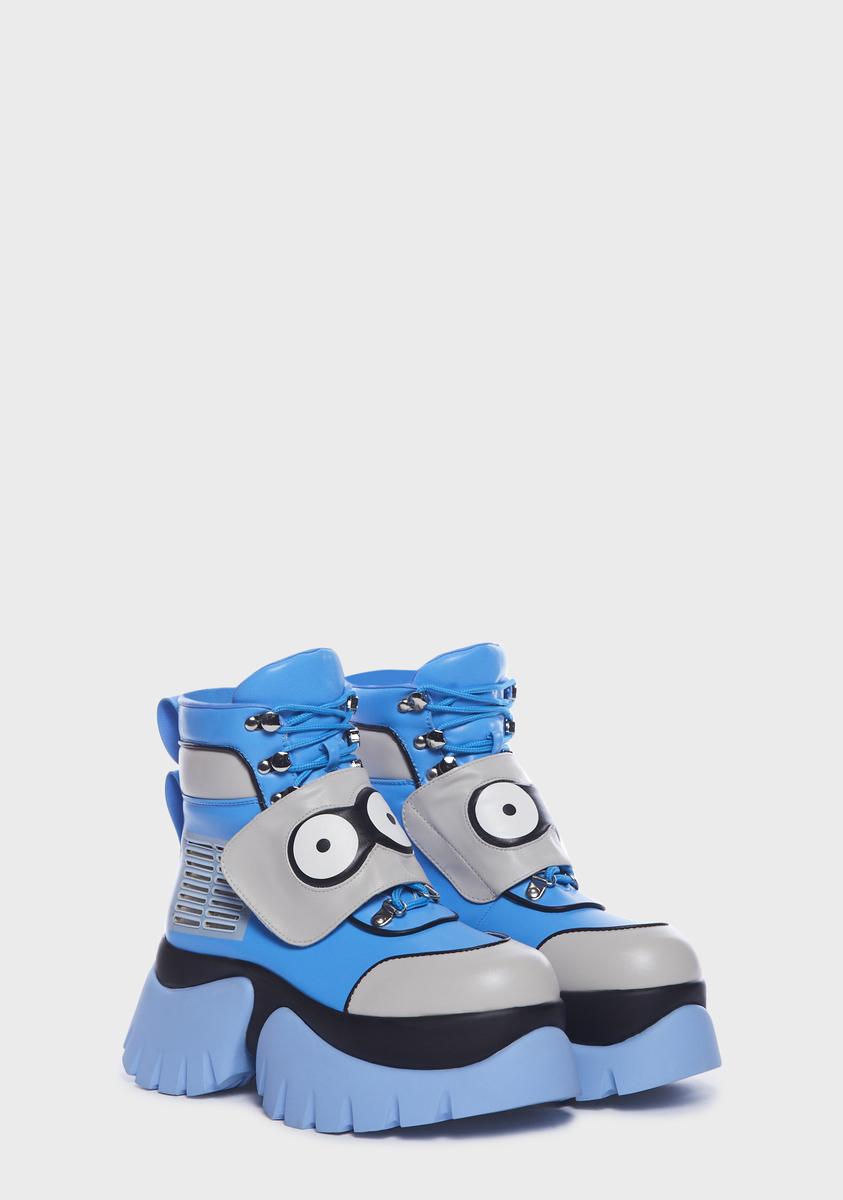 Koi Footwear Noo-Noo Platform Lace Up Boots - Blue – Dolls Kill Koi Footwear Noo-Noo Platform Lace Up Boots - Blue – Dolls Kill