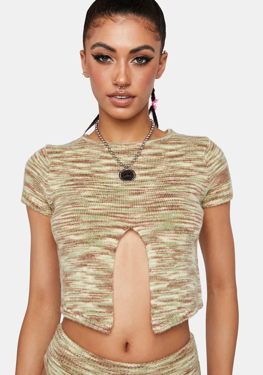 Mix Space Dye Khaki Sianda Crop Top Motel,Specials : American Fashion Style Bags On Sale Mix Space Dye Khaki Sianda Crop Top Motel,Specials : American Fashion Style Bags On Sale