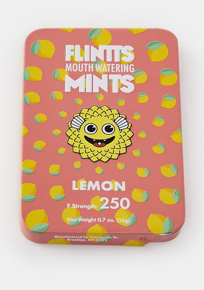 Flintts Mints Lemon Mouth Watering Breath Mints Pink Dolls Kill