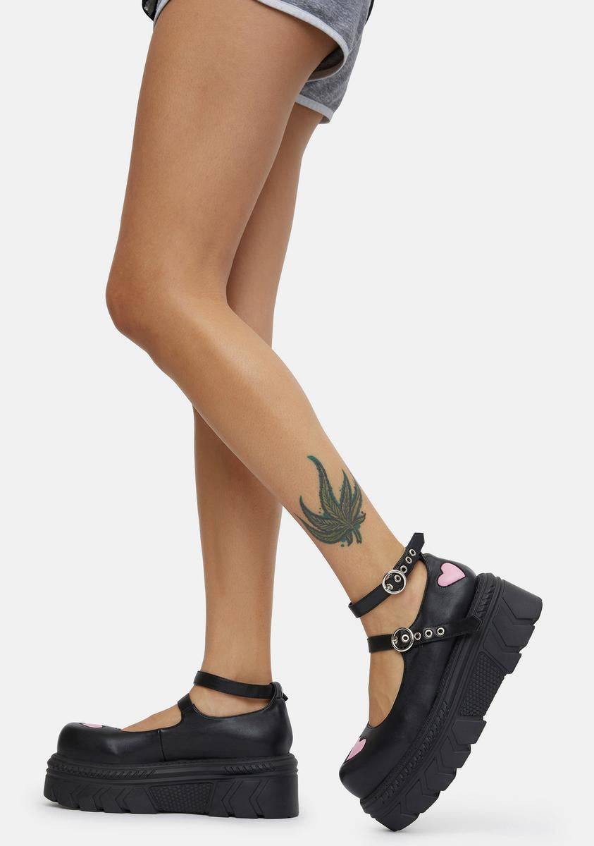 A Warrior´s Heart Stomper Platform Mary Janes Koi Footwear,All Products : American Fashion Style Bags On Sale
