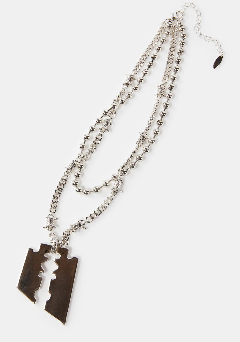 Razor Blade Necklace Hot Topic