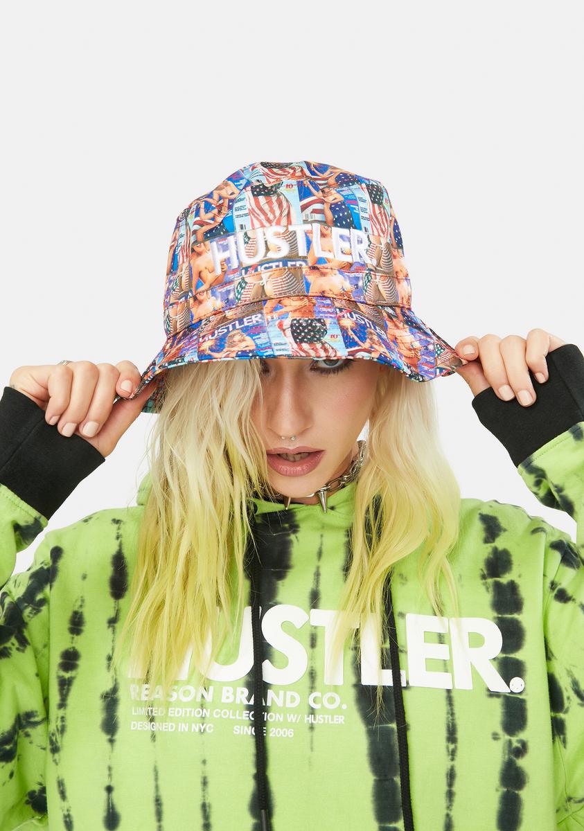 x Hustler Print Original Bucket Hat Reason,Specials : American Fashion Style Bags On Sale