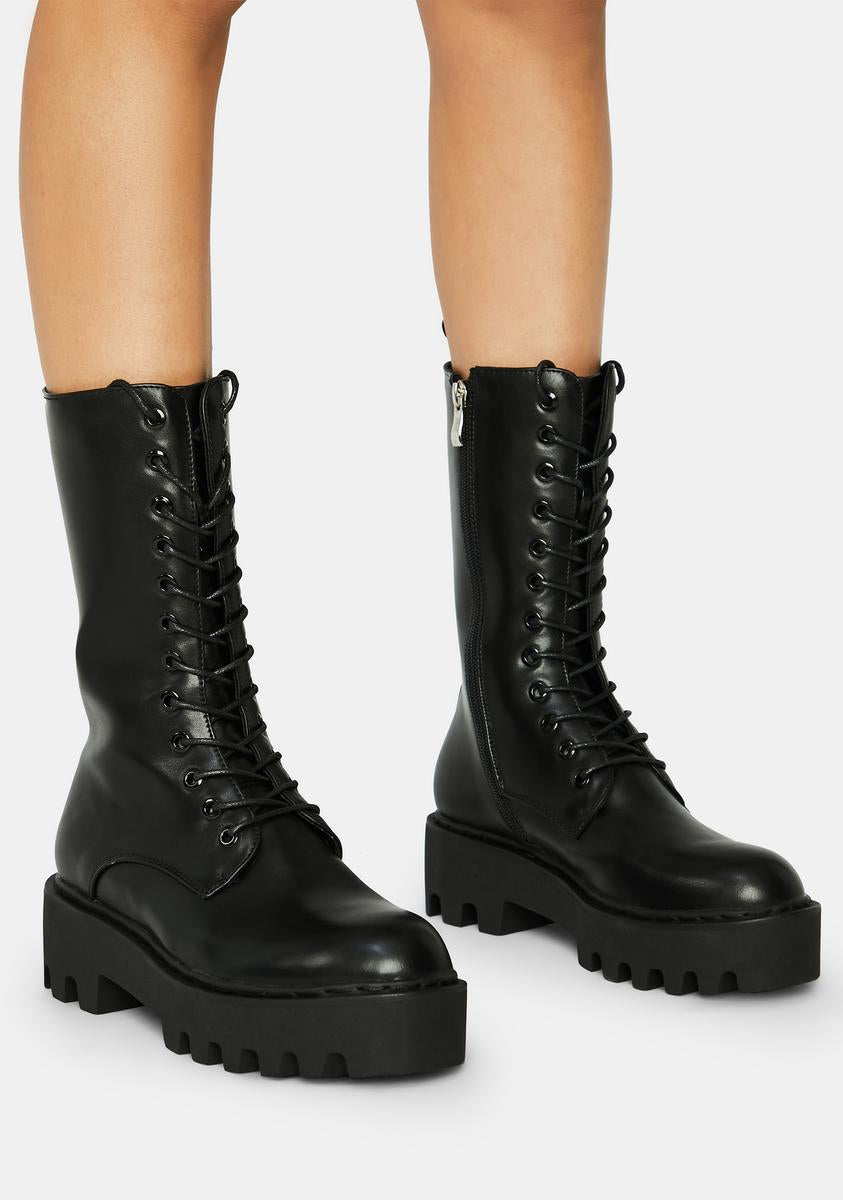 Lamoda Downtown Hiker Platform Boots – Dolls Kill