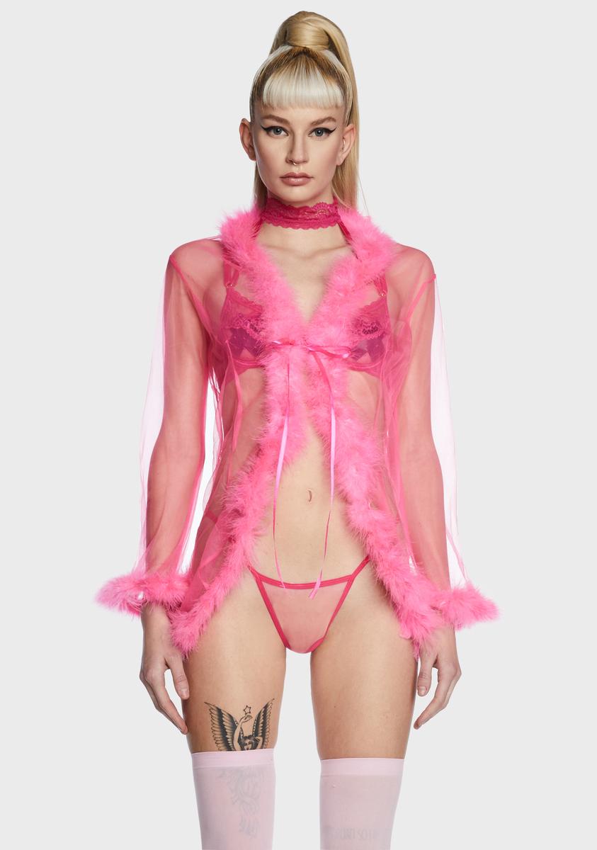 Candy Dream Land Feather Robe,Specials : American Fashion Style Bags On Sale