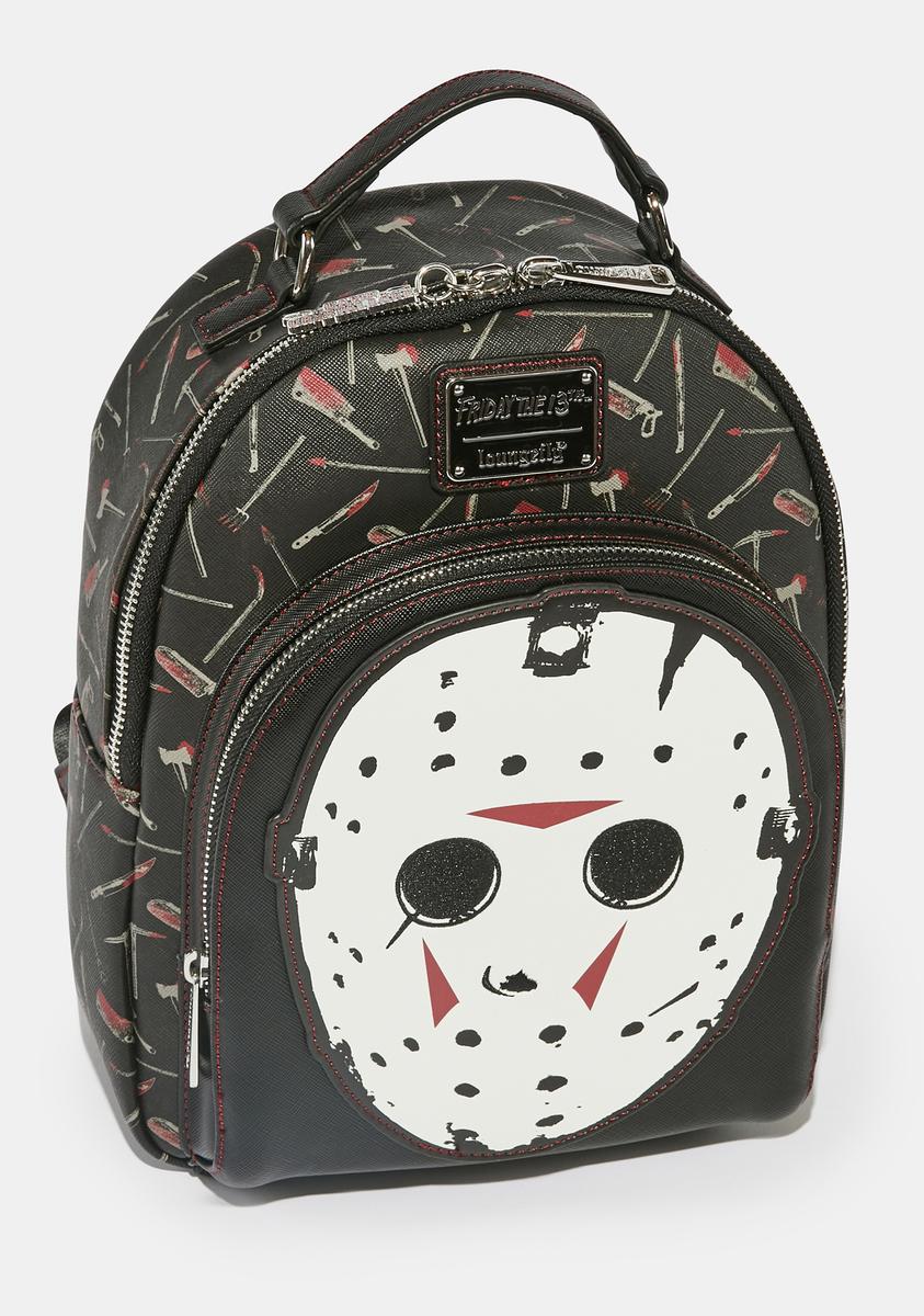 Loungefly Friday The 13th Jason Voorhees Mini Backpack - Black – Dolls Kill