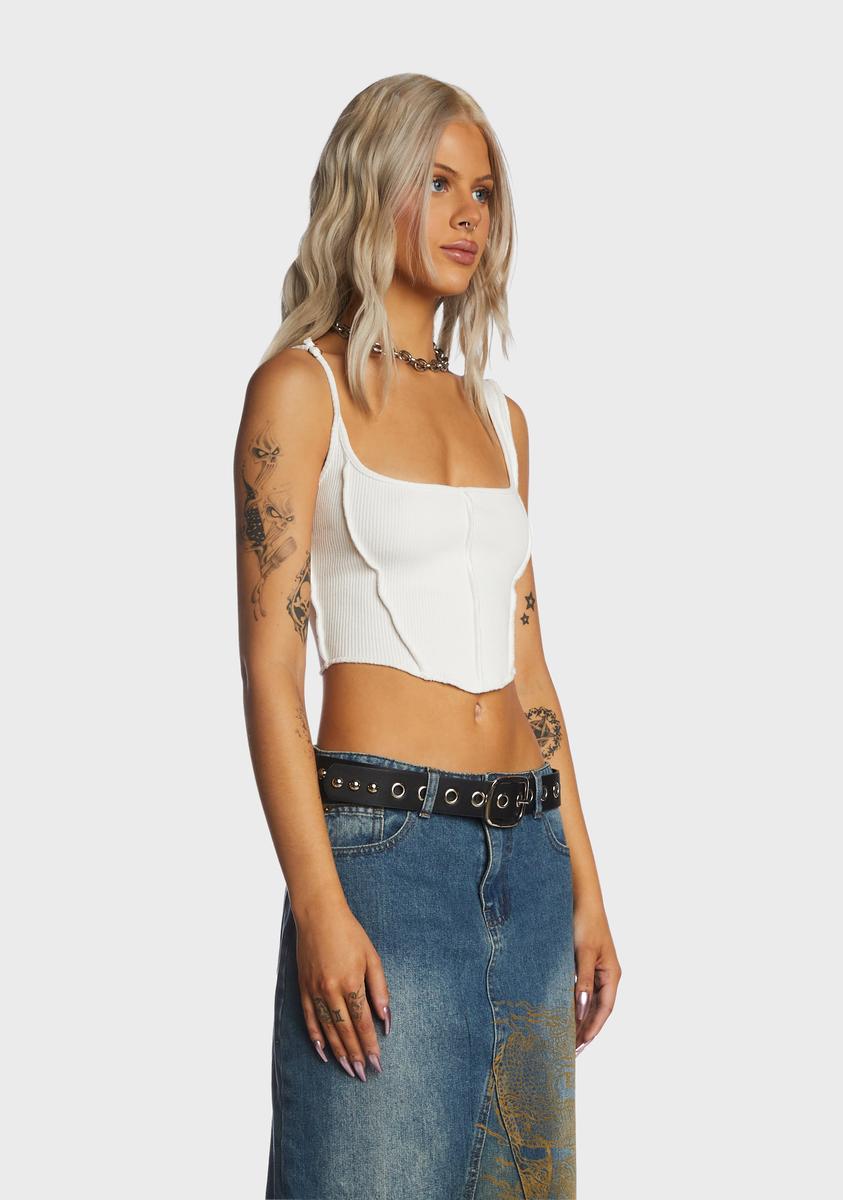 Off White Piped Cropped Top Kiki Riki,New Products : American Fashion Style Bags On Sale Off White Piped Cropped Top Kiki Riki,New Products : American Fashion Style Bags On Sale