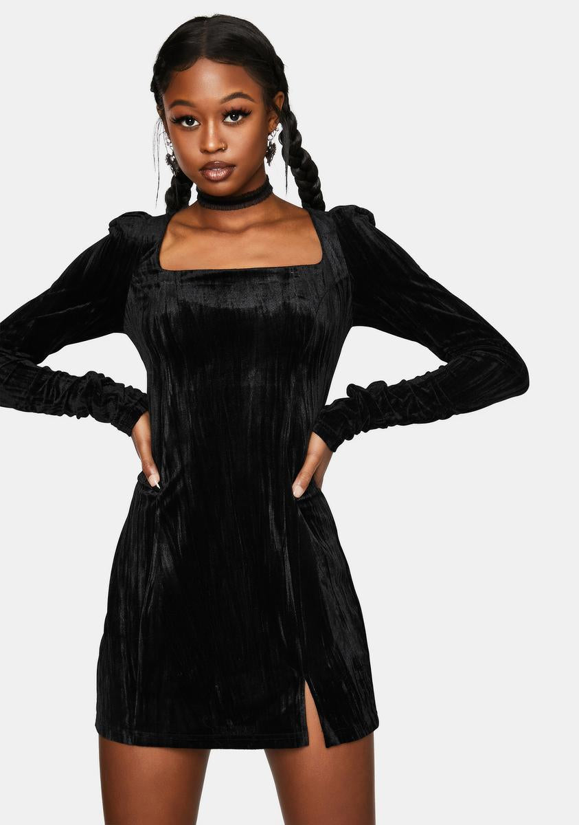 Textured Velvet Square Hip Dress Punk Rave,Specials : American Fashion Style Bags On Sale