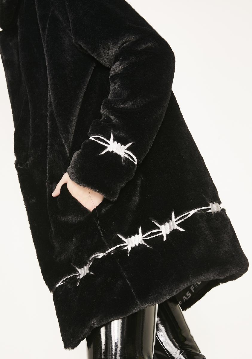 Current Mood Dangerously Wired Faux Fur Jacket – Dolls Kill
