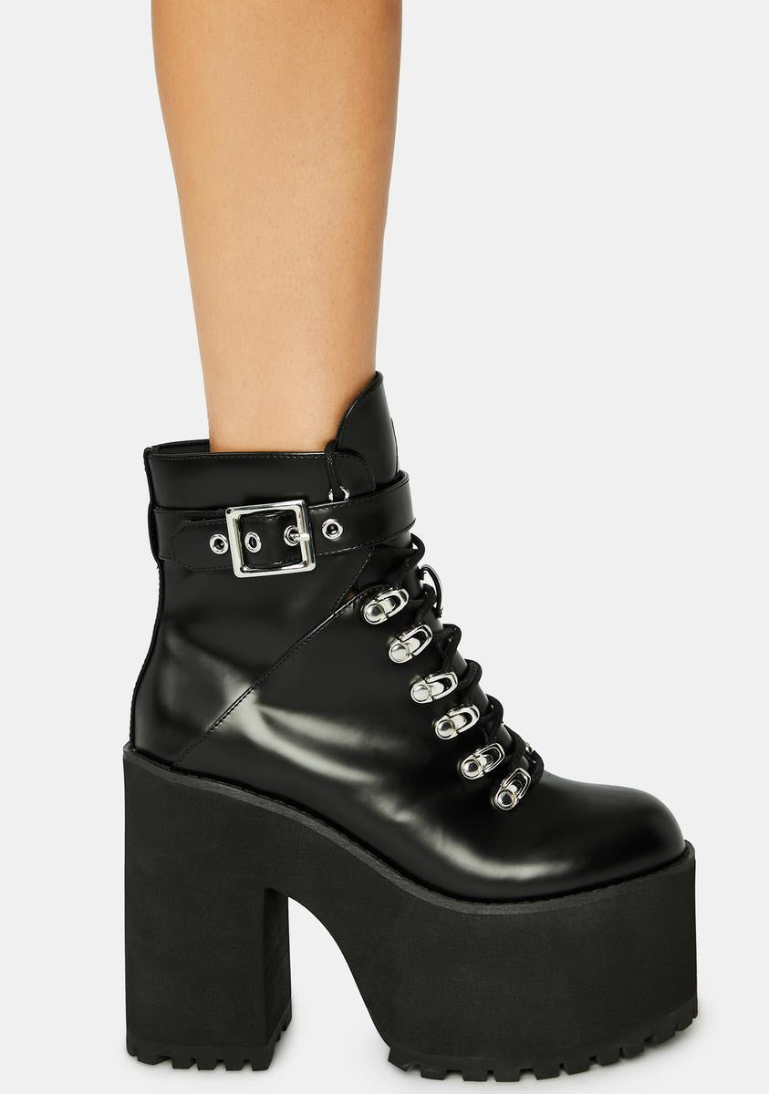 Dolls kill franky platform boots deals