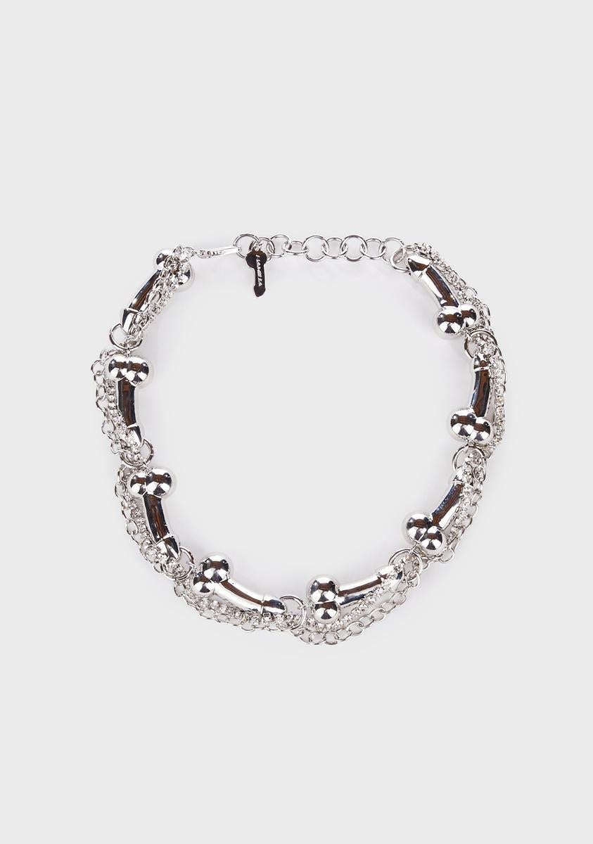 Dick Rhinestone Chain Choker Namilia,New Products : American Fashion Style Bags On Sale