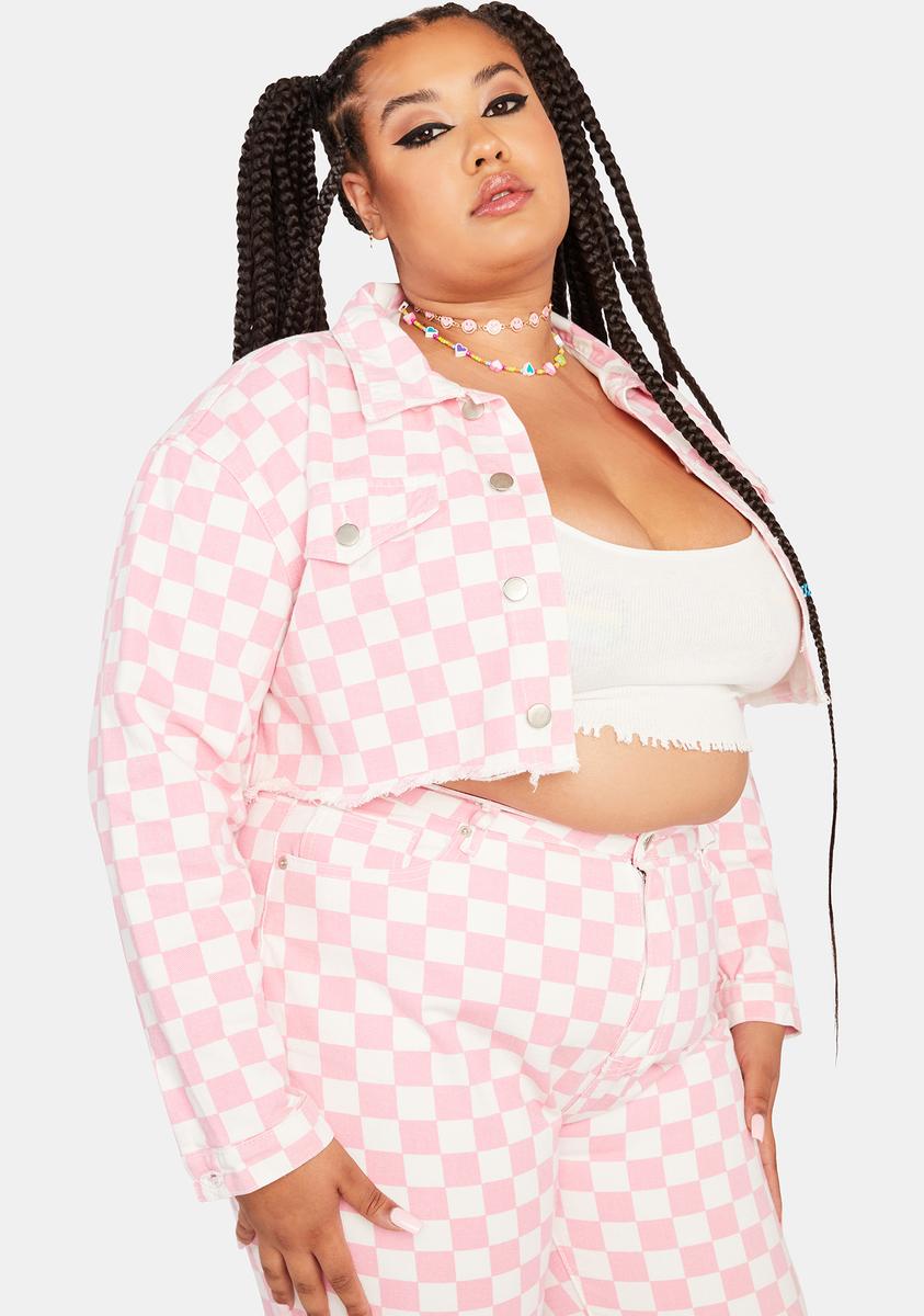 Dolls kill deals checkered jacket