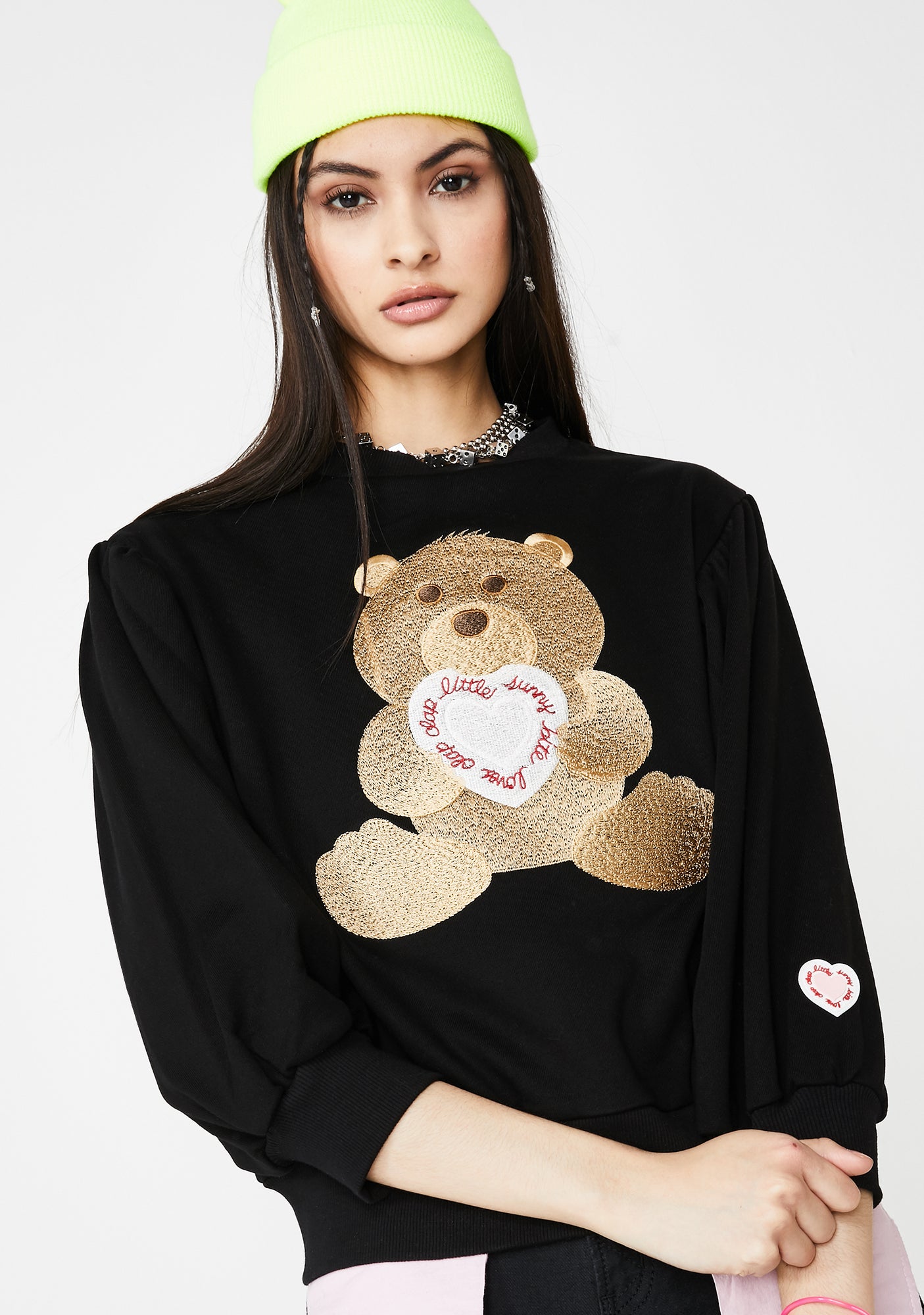 Clap Clap Bear Stitch Sweater – Dolls Kill