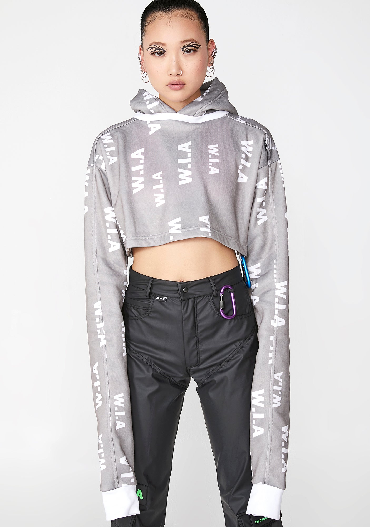 Flood Crop Hoodie – Dolls Kill