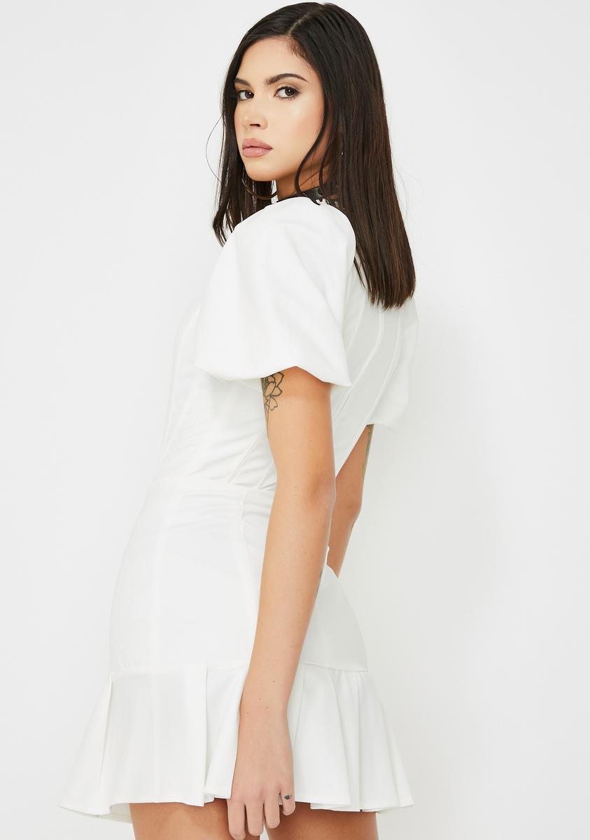 I AM GIA White Chelsey Mini Dress – Dolls Kill