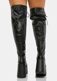 Wide Calf Rave Royalty Thigh High Boots