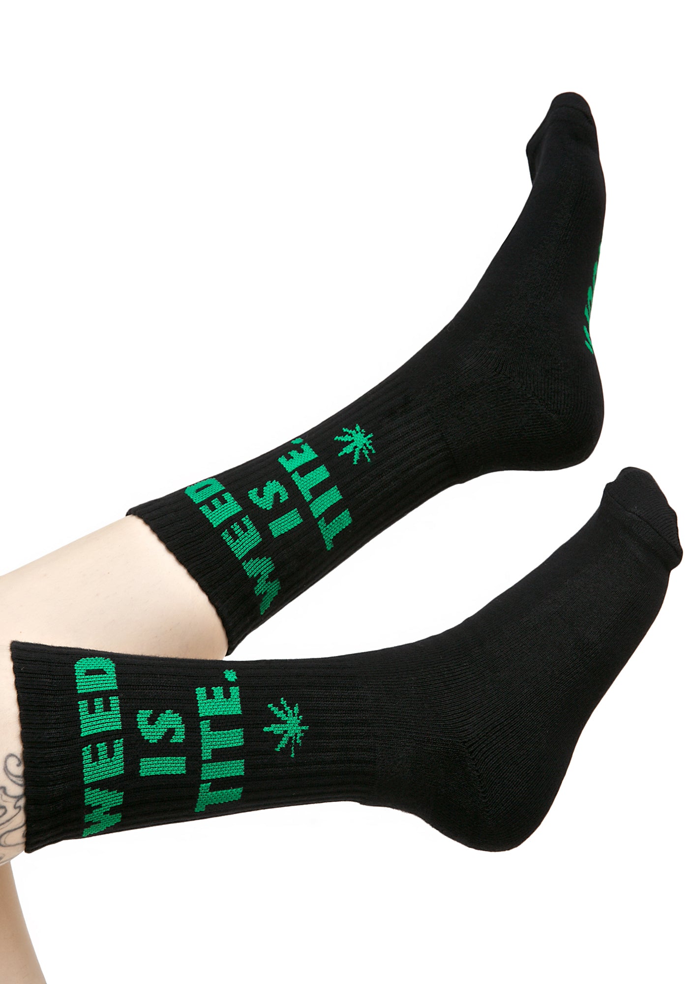 Weed Is Tite Crew Sock – Dolls Kill